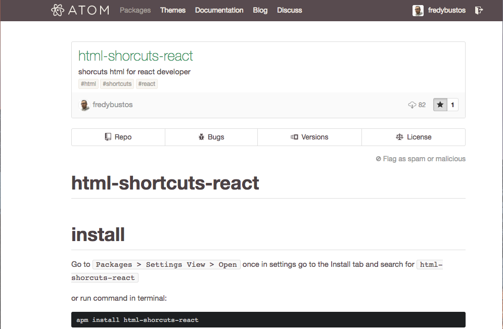 Atom package atom-package